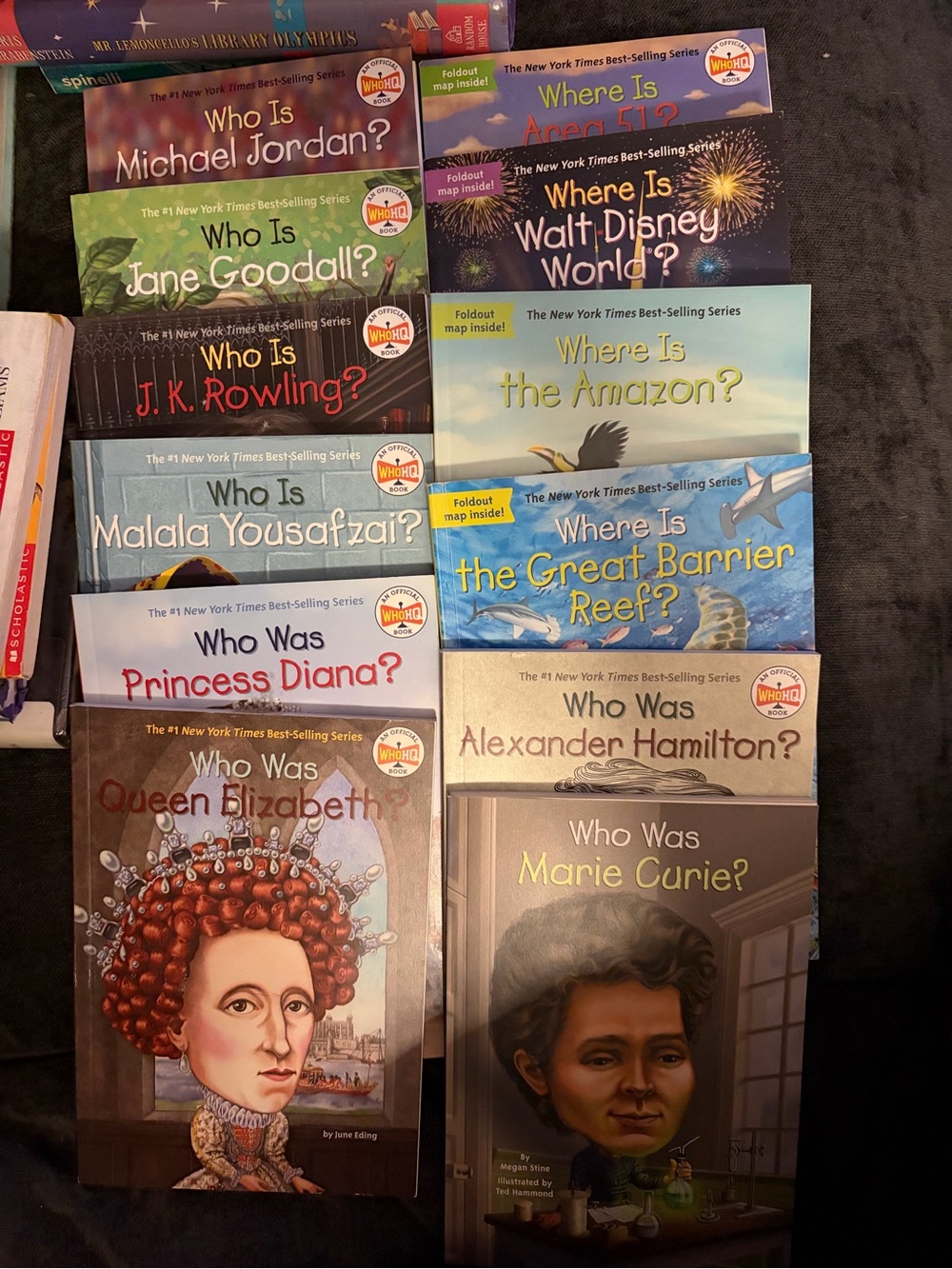 Set of 12 Who Was / Where Is? Children's History & Geography Book Set